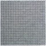 MozaiKristaL Hobi ve Sanatsal Çalışmalar Için 10X10MM. Inci, 31,5X31,5CM. Fileli Cam Mozaik. ( 1 File Karo Fiyatıdır. ) - Gri