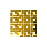 MozaiKristaL Hobi ve Sanatsal çalışmalar için 23x23x48mm. Gold Mix. 30x30cm. Kristal Cam Mozaik