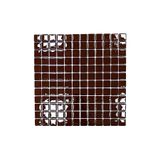 MozaiKristaL Hobi ve Sanatsal çalışmalar için 25x25 Ç. Kahve 31,5x31,5cm. Fileli Cam Mozaik. (1 File Karo Fiyatı)