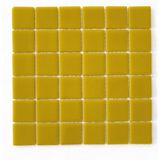 MozaiKristaL Mutfak, Banyo, Havuz, Sauna, Spa, Ev, Bahçe ve İşyeri Dekorasyonu, Yaşamın Tüm Alanları İçin Cam Mozaik. Taş Ölçüsü: 50X50 Mm. File Ölçüsü: 31,5X31,5 Cm. ( 1 m2 fiyatıdır ) - Sarı