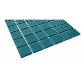 MozaiKristaL Mutfak, Banyo, Havuz, Sauna, Spa, Ev, Bahçe ve İşyeri Dekorasyonu, Yaşamın Tüm Alanları İçin Cam Mozaik. Taş Ölçüsü: 50X50 Mm. File Ölçüsü: 31,5X31,5 Cm. ( 1 m2 fiyatıdır ) - Turkuaz