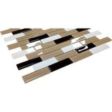 MozaiKristaL Mutfak, Banyo, Havuz, Sauna, Spa ve Yaşam Alanlarının Tüm Yüzeyleri Için Kristal Cam Mozaik. Cam Ölçüsü: 23X73 Mm. File Ölçüsü: 30X30 Cm. ( 1 Kutu = 11 File Karo = 1 M2 Fiyatıdır. )