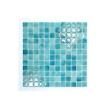 MozaiKristaL Mutfak, Banyo, Havuz ve tüm yüzeyler için 25x25mm. A.Turkuaz, 31.5X31.5cm Fileli Cam Mozaik.