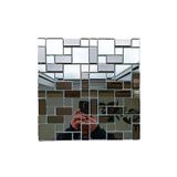 MozaiKristaL Mutfak tezgah arası, Ayna-Gümüş Krom Mix. 30x30cm. Fileli Kristal Mozaik. ( 1 m2 Fiyatıdır )