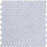 MozaiKristaL Mutfak Tezgah Arası, Banyo, Havuz, Sauna, Spa, Ev, Bahçe ve İşyeri, Yaşam Alanlarının Tüm Yüzeyleri İçin 22 Mm. Yuvarlak Cam Mozaik. ( 1 Koli = 1 m2 fiyatıdır ) - Beyaz