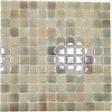MozaiKristaL Mutfak Tezgah Arası, Banyo, Havuz, Sauna, Spa ve Tüm Yüzeyler Için 25X25MM. Sedefli Adaçayı Şampanya 31.5X31.5CM. Fileli Cam Mozaik ( 1m2 Fiyatı ) - Mozaik ölçüleri: 25x25mm. - File Karo ölçüsü: 31,5x31,5cm. - Çok Renkli