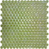 MozaiKristaL Mutfak Tezgah Arası, Banyo, Havuz, Sauna, Spa ve Yaşam Alanlarının Tüm Yüzeyleri Için Ø22 mm Mint Yeşili, 31,5x31,5 cm Fileli Cam Mozaik. ( 5 File Karo = 0,5 M2 Fiyatıdır )
