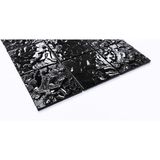 MozaiKristaL Mutfak Tezgah Arası, Banyo, Havuz, Sauna, Spa ve Yaşam Alanlarının Tüm Yüzeyleri Için Kaya Desenli Yüzeyli, 30X30 cm Fileli Siyah Kristal Cam Mozaik. ( 1 m2 fiyatıdır ) - Cam ölçüleri: 98x98x6 mm. File Karo ölçüsü: 30x30cm.