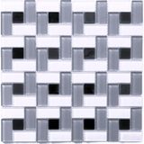 MozaiKristaL Mutfak Tezgah Arası, Banyo, Havuz, Sauna, Zemin, Duvar ve Tüm Yüzeyleri Için Kristal Cam Mozaik. Cam Ebatı: 23X23X4X4 Mm. File Ölçüsü: 30X30CM. (1 Kutu=11 File=1m2 Fiyatıdır ) - Mozaik ölçüleri: 23x23, 23x48mm. File Karo ölçüsü: 30 x 30 cm