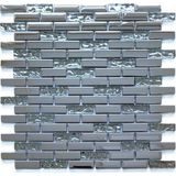 MozaiKristaL Mutfak Tezgah Arası ve Iç Dekorasyon Için Kristal Cam Mozaik Cam Ölçüsü: 15X48X6 Mm. File Ölçüsü: 30X30 Cm. ( 1 Koli = 1 m2 Fiyatıdır )