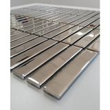 Mozaikristal, Mutfak Tezgah Arası ve Iç Dekorasyon Için Kristal Cam Mozaik. Cam Ölçüsü: 15x73x4 mm. File ölçüsü: 30x30 cm. ( 1 m2 fiyatıdır )