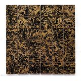 MozaiKristaL Mutfak Tezgah Arası ve İç Dekorasyon İçin Kristal Cam Mozaik. Cam Ölçüsü: 48X48X6 Mm. File Ölçüsü: 30X30 cm ( 1 Koli = 1 M2 FİYATIDIR ) - Siyah - Bronz