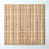 MozaiKristaL Mutfak Tezgah Arası ve Tüm Yaşam Alanları Için Bej Cam Mozaik. Cam Ölçüsü: 25X25 Mm. File Ölçüsü: 31.5X31.5 Cm. ( 1 Kutu = 10 File Karo = 1 M2 Fiyatıdır. )