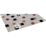 MozaiKristaL Mutfak Tezgah Arası ve Tüm Yaşam Alanları İçin Cam Mozaik. Taş Ölçüleri: 25X25X5 Mm. File Ölçüsü: 31.5X31.5 cm. ( 1 Koli = 1 m2 Fiyatıdır ) - Krem - Kahve