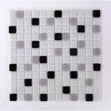 MozaiKristaL Mutfak Tezgah Arası ve Tüm Yaşam Alanları İçin Cam Mozaik. Taş Ölçüleri: 25X25X5 Mm. File Ölçüsü: 31.5X31.5 cm. ( 1 Koli = 10 File = 1 m2 Fiyatıdır ) - Beyaz - Siyah - Gri