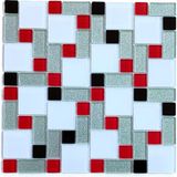 MozaiKristaL Mutfak Tezgah Arası ve Yaşam Alanlarının Tüm Yüzeyleri Için Kristal Cam Mozaik. File Karo ÖLÇÜSÜ:30X30 Cm. ( 1 M2 FİYATIDIR ) - Renkli