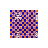 MozaiKristaL Tüm yüzeyler için 25x25mm. Mavi-Turuncu, 31,5X31,5cm. Fileli Cam Mozaik. (10 File=1 m2 Fiyatı)
