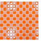 MozaiKristaL Tüm Yüzeyleri Için 25X25MM. Turuncu-Pembe Damalı 31,5X31,5CM. Fileli Cam Mozaik ( 5 File Karo Fiyatıdır ) - Mozaik ölçüleri: 25x25mm. File Karo ölçüsü: 31,5x31,5cm. - Renkli