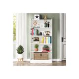 Mozide MDF White Library Kitaplık