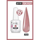 MOZIUR Kalıcı Oje UV LED A223 (ŞEFFAF SERİSİ) 15ml