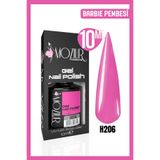 MOZIUR Kalıcı Oje Uv Led H206 (PEMBE SERİSİ) 10ml