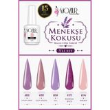 MOZIUR Menekşe Kokusu Kalıcı Oje Serisi 15ml Büyük Boy