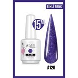 Mozıur Simli Seri A120 Uv Led Kalıcı 15 ml Oje
