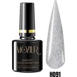 Moziur Simli UV LED Kalıcı Oje Parlak Görünüm 10 ml Uzun Süre Dayanıklı - H091