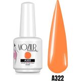 Mozıur Uv Led A322 Parlak Turuncu Kalıcı 15 ml Oje