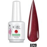 Mozıur Uv LED Kalıcı Oje 15 ml Simli Seri - A129