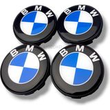 MOZOKO 65 mm Bmw Logolu Siyah Jant Göbeği Kapağı 10 Ayaklı Geçmeli Jant Kapağı Seti 4 Adet