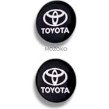 Mozoko Kendinden Yapışkanlı Toyota Logolu 14 mm Damla Baskılı Anahtarlık Kumanda Amblemi – 2 Adet 3D Etiket