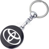 Mozoko Yüksek Kaliteli Siyah Toyota Logolu Damla Baskılı Şık Hediyelik Araç Anahtarlığı