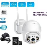 Mp Mini Speed Dome Dış Ortam Wifi Güvenlik Kamerası 64 GB Sd Kart Adaptör Dahil TEICO-4164