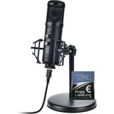 MP2000 USB Mikrofon, Pc ve Mac Için 16-Bit 48KHZ, Sıfır Gecikmeli Monitörlü, Ledli Tripodlu Mikrofon