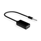 Mp3 Mp4 iPod iPhone iPad Pc Notebook Kulaklık Çoklayıcı Splitter - Siyah