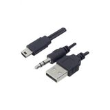 Mp3 Mp4 Player Müzik Kutusu Usb Şarj Ve 3.5Mm Aux Kablo (Müzik Kutusu Kablosu)