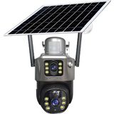 MPIA Mpıa Mika 3 Mp + 3 Mp Çift Lens Solar Güneş Enerjili Tf Kart Girişli 4g Simkart Desteli Ip Güvenlik Kamerası - Siyah