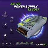 Mpia Ps-15 12V 15A Adaptör 12 Volt 15 Amper Metal Kasa Adaptör Güvenlik Led Adaptör