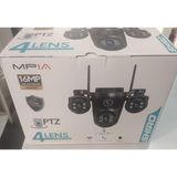 Mpıa Shıro 16 Mp 4 Lens Ptz Wifi Güvenlik Kamerası - Siyah