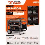 Mpj-6500E Benzinli Marşlı Jeneratör