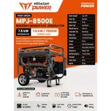 Mpj-8500E Benzinli Marşlı Jeneratör