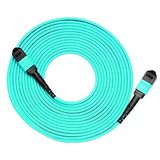 Mpo - Mpo Fiber Bağlantı Kablosu, 12 Fiber Dişi, 40G/100G/200G/400G, Om4 50/125 Çok Modlu Standart Kayıp Ana Kablo, Tip B, Plenum (Lszh) - 10 M (