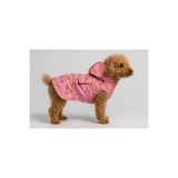 MPZ PETS İçi Polarlı Çadır Baskılı Köpek ve Kedi Yeleği & Ceketi Pembe S
