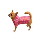 MPZ PETS İçi Polarlı Gökkuşaklı Köpek ve Kedi Yeleği & Ceketi Pembe S