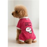 MPZ Pets Kedi ve Köpek Kıyafeti 4 Bacak Tulum Sevmezsen Sevme, M, pink-sevmezsensevme-jumpsuit, Pembe