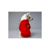 MPZ PETS Kedi ve Köpek Kıyafeti & Elbisesi Kırmızı Hoodie Çiçekli Cep L