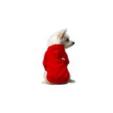 MPZ PETS Kedi ve Köpek Kıyafeti & Elbisesi Kırmızı Hoodie Çiçekli Cep S