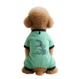 MPZ PETS Kedi ve Köpek Kıyafeti & Elbisesi Mint 4 Bacak Tulum Bugs Bunny Yeşil S