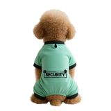 MPZ PETS Kedi ve Köpek Kıyafeti & Elbisesi Mint 4 Bacak Tulum Security Siyah L
